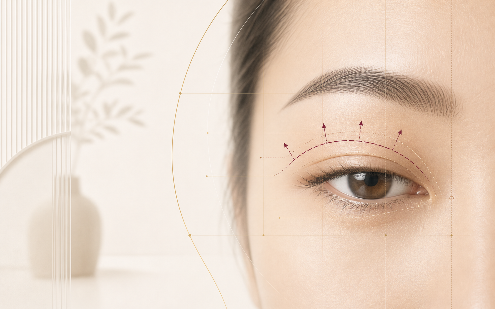 Asian Eyelid Surgery planning visual
