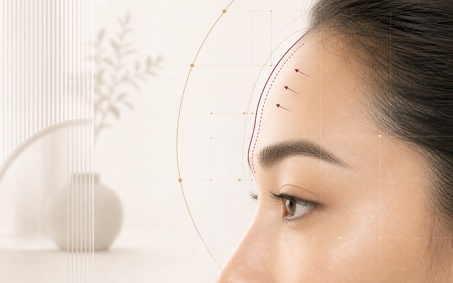 Forehead Contouring planning visual